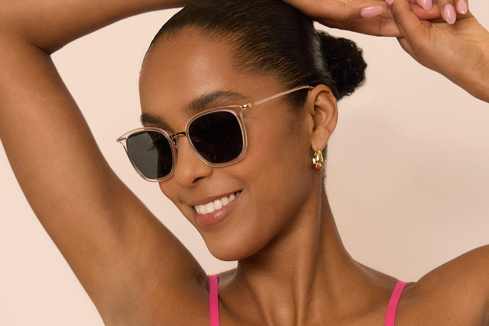 Peggy frames made from Metal & Acetate material.