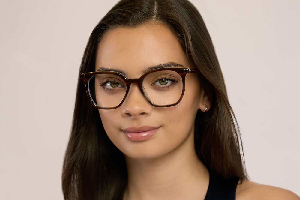 Aura acetate optical glasses frame.